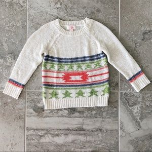 Gianni Bini Aztec Holiday Sweater Knit Southwest Print Size 6